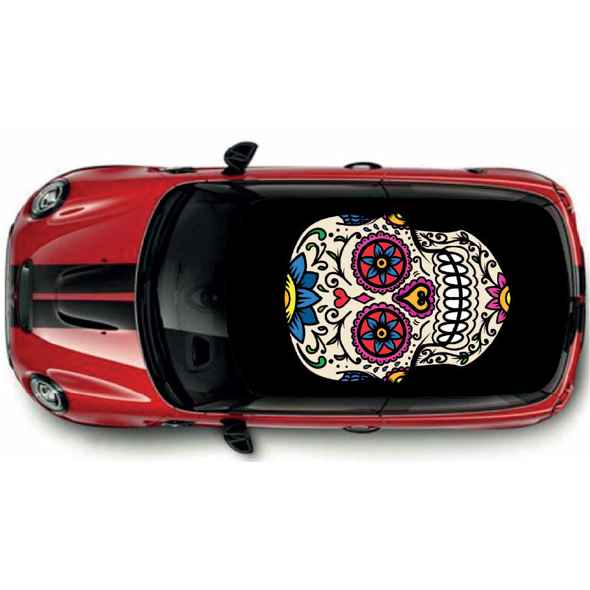 CRW076 Printed Roof Wrap For Mini Or Any Car Universal Various Designs Available