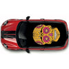 CRW078 Skull Roof wrap for Mini or any car universal