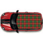 CRW082 Red and Green Tartan Roof wrap for Mini or any car universal