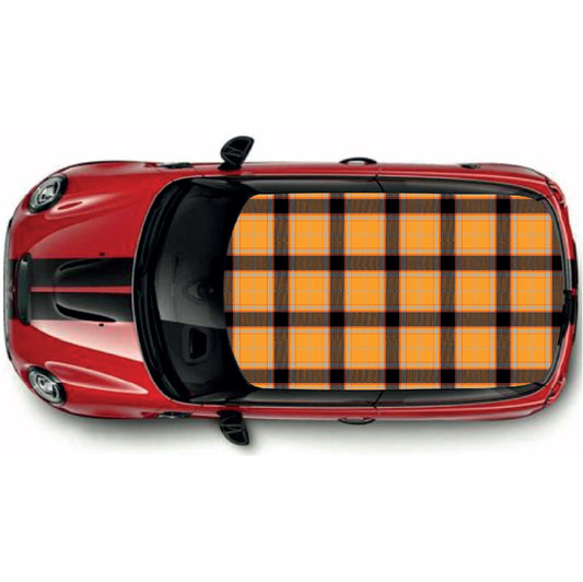 CRW083 Tartan Roof wrap for Mini or any car universal