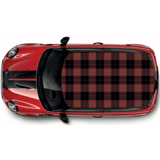 CRW090 Tartan Roof wrap for Mini or any car universal