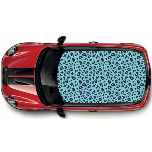 CRW094 Leopard Pattern Roof wrap for Mini or any car universal