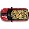 CRW098 Leopard Pattern Roof wrap for Mini or any car universal