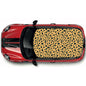 CRW098 Leopard Pattern Roof wrap for Mini or any car universal