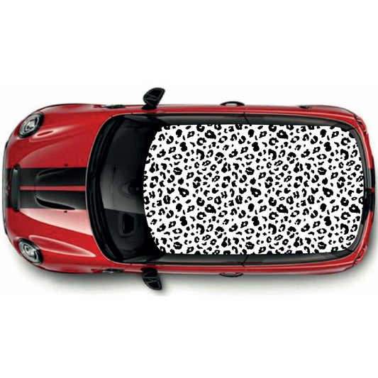 CRW099 Leopard Pattern Roof wrap for Mini or any car universal