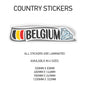 CS03 Belgium Country Sticker 300mm x 84mm