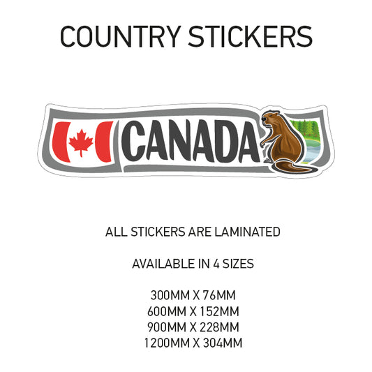 CS04 Canada Country Sticker 1200mm x 338mm