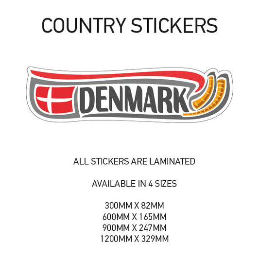 CS07 Denmark Country Sticker 1200mm x 338mm