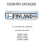 CS09 Finland Country Sticker 300mm x 84mm
