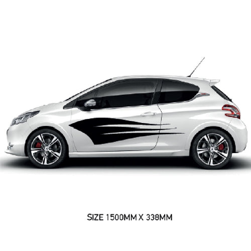 CSG01-50 Car Side Graphics X 2  Universal Will Fit Any Car or Van