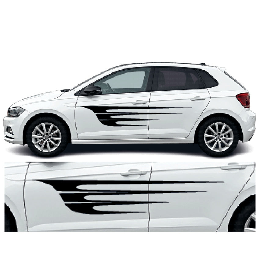 CSG03 Car Side Graphics 2 x 1500mm x 280mm Universal Will Fit Any Car or Van