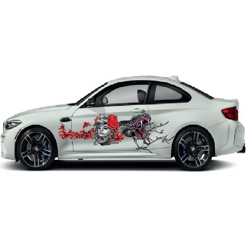 Car Side Wrap Various Designs Available