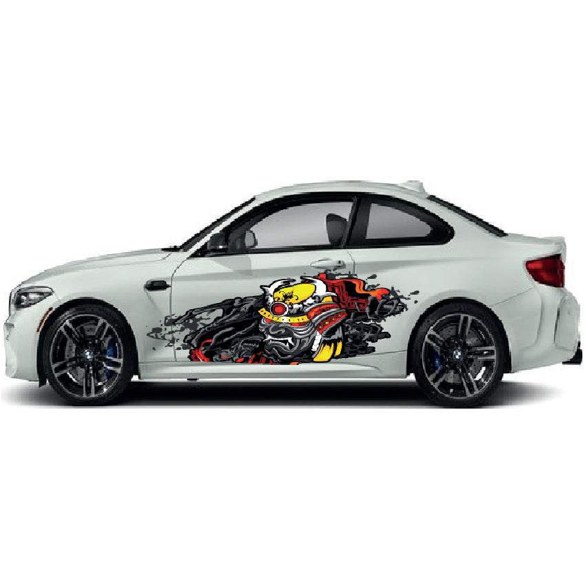 CSW06 Bull Printed Laminated Sides wrap stickers graphics universal