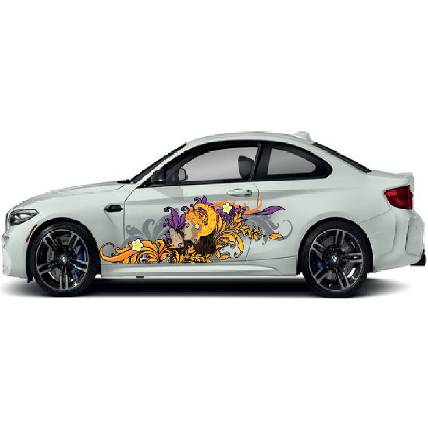 Car Side Wrap Various Designs Available