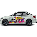 CSW12 Cat Printed Laminated Sides wrap stickers graphics universal