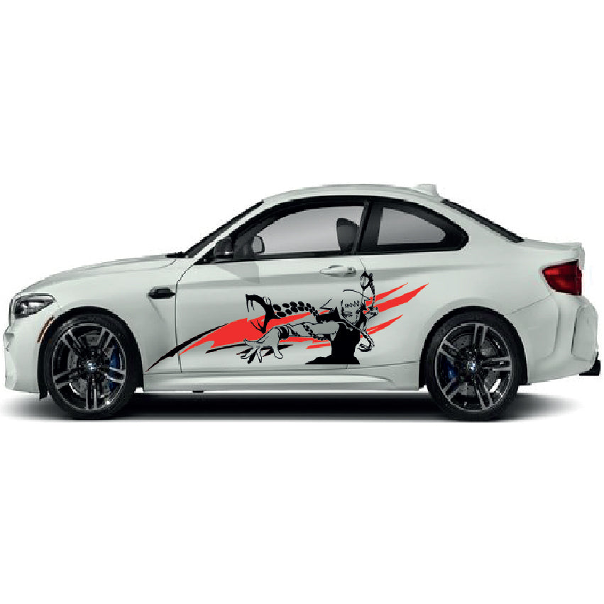 CSW17 Anime Printed Laminated Sides wrap stickers graphics universal
