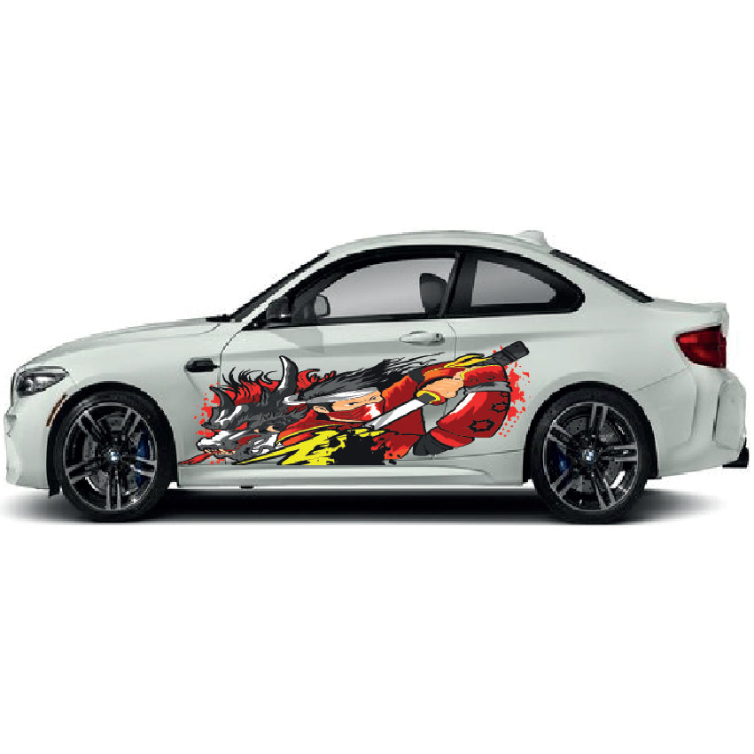 CSW19 Fighter Printed Laminated Sides wrap stickers graphics universal