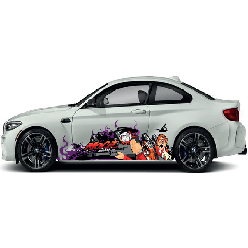 CSW24 Fighters Printed Laminated Sides wrap stickers graphics universal