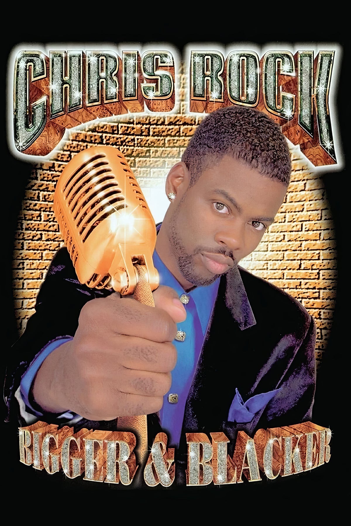 Chris Rock Bigger & Blacker (1999) Film/Movie Premium Waterproof & Tear Resistant Posters