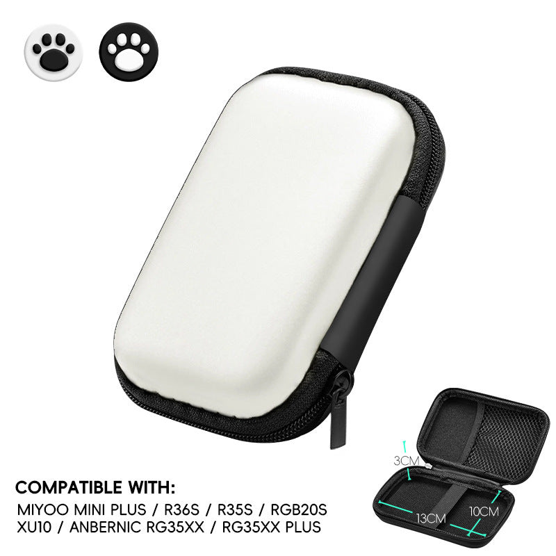 EVA hard shell bag suitable for R35S/R36S handheld game console protection bag video game console accessory storage bag