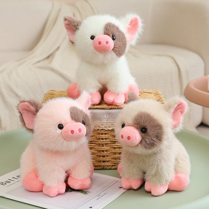 Cute and Adorable Little Pig Plush Toy, Soft Stuffed Animal Pig Doll, Comforting Sleep Companion for Kids Birthday Gift