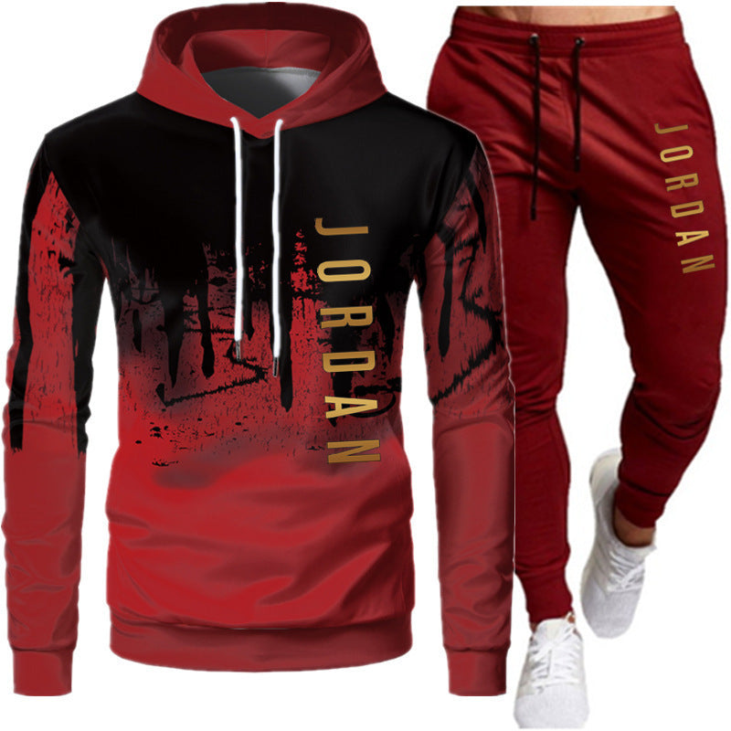 Men's 2-Piece Lightweight Hooded Sweatshirt and Jogger Set