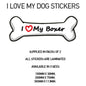 DBS01-10 Funny I Love My Dog Vinyl Sticker x2 Car Van Decal Pet Animal Lover Various Designs Available