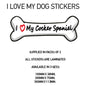 DBS01-10 Funny I Love My Dog Vinyl Sticker x2 Car Van Decal Pet Animal Lover Various Designs Available