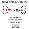 DBS11-20 Funny I Love My Dog Vinyl Sticker x2 Car Van Decal Pet Animal Lover Various Designs Available