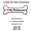 DBS21-30 Funny I Love My Dog Vinyl Sticker x2 Car Van Decal Pet Animal Lover Various Designs Available