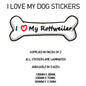 DBS21-30 Funny I Love My Dog Vinyl Sticker x2 Car Van Decal Pet Animal Lover Various Designs Available