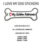 DBS31-40 Funny I Love My Dog Vinyl Sticker x2 Car Van Decal Pet Animal Lover Various Designs Available