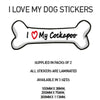 DBS41-50 Funny I Love My Dog Vinyl Sticker x2 Car Van Decal Pet Animal Lover Various Designs Available