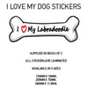 DBS41-50 Funny I Love My Dog Vinyl Sticker x2 Car Van Decal Pet Animal Lover Various Designs Available