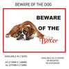 DS01-10 Funny Beware  Dog Vinyl Car Van Decal Printed Laminated Sticker Pet Animal Lover Various Designs Available