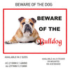 DS01-10 Funny Beware  Dog Vinyl Car Van Decal Printed Laminated Sticker Pet Animal Lover Various Designs Available