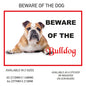 DS01-10 Funny Beware  Dog Vinyl Car Van Decal Printed Laminated Sticker Pet Animal Lover Various Designs Available