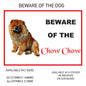 DS01-10 Funny Beware  Dog Vinyl Car Van Decal Printed Laminated Sticker Pet Animal Lover Various Designs Available
