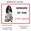 DS01-10 Funny Beware  Dog Vinyl Car Van Decal Printed Laminated Sticker Pet Animal Lover Various Designs Available