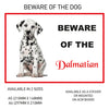 DS11-20 Funny Beware  Dog Vinyl Car Van Decal Printed Laminated Sticker Pet Animal Lover Various Designs Available