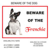 DS21-30 Funny Beware  Dog Vinyl Car Van Decal Printed Laminated Sticker Pet Animal Lover Various Designs Available