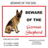 DS21-30 Funny Beware  Dog Vinyl Car Van Decal Printed Laminated Sticker Pet Animal Lover Various Designs Available
