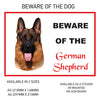 DS21-30 Funny Beware  Dog Vinyl Car Van Decal Printed Laminated Sticker Pet Animal Lover Various Designs Available