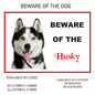 DS31-40 Funny Beware  Dog Vinyl Car Van Decal Printed Laminated Sticker Pet Animal Lover Various Designs Available