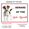 DS31-40 Funny Beware  Dog Vinyl Car Van Decal Printed Laminated Sticker Pet Animal Lover Various Designs Available