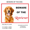 DS51-60 Funny Beware  Dog Vinyl Car Van Decal Printed Laminated Sticker Pet Animal Lover Various Designs Available