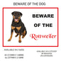 DS51-60 Funny Beware  Dog Vinyl Car Van Decal Printed Laminated Sticker Pet Animal Lover Various Designs Available