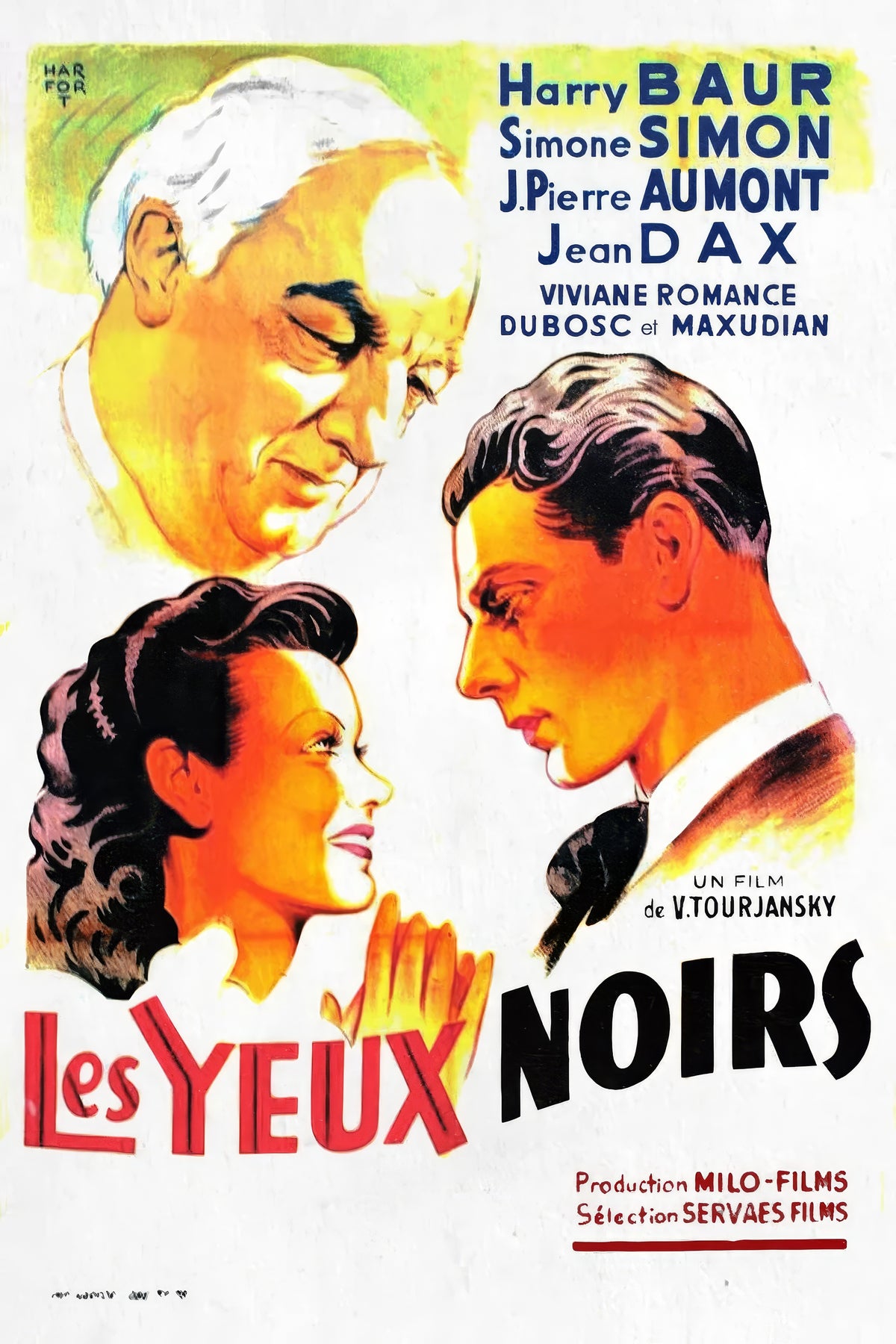 (1935) Dark Eyes Film/Movie Premium Waterproof & Tear Resistant Posters