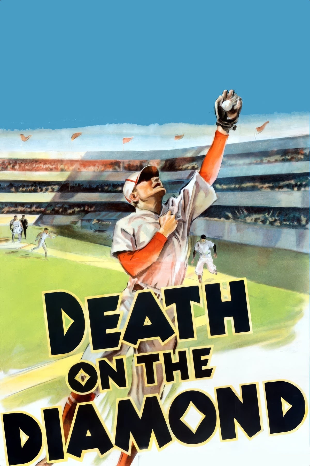 (1934) Death on the Diamond Film/Movie Premium Waterproof & Tear Resistant Posters