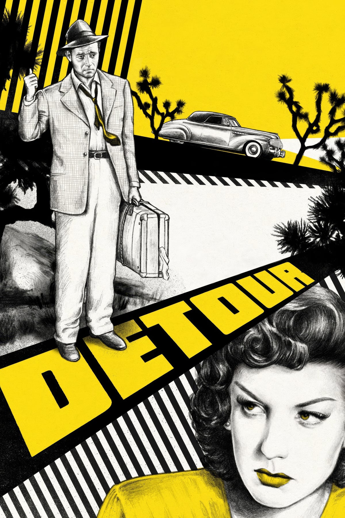 1945 Detour (1945) Film/Movie Premium Waterproof & Tear Resistant Posters